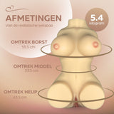 Erodit Liebespuppe 5,1 kg 39 cm, Sexpuppen-Masturbator für ein realistisches sinnliches Erlebnis