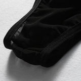Sexy schwarzer Bodystocking in großen Größen 