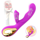 USB-wiederaufladbarer G-Punkt-Klitoris-Vibrator Lila