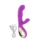 USB-wiederaufladbarer G-Punkt-Klitoris-Vibrator Lila
