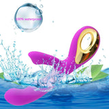 USB-wiederaufladbarer G-Punkt-Klitoris-Vibrator Lila