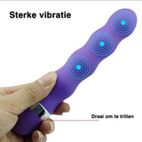 Multi Speed G spot Prostaat Dildo Bullet Vibrator  Paars,  inclusief batterijen
